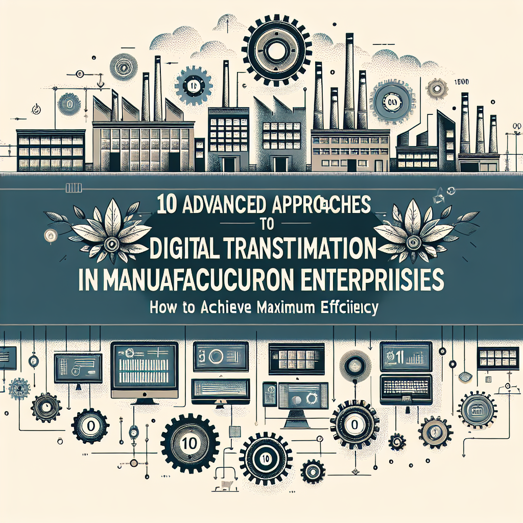 10 передовых подходов к цифровой трансформации производственных предприятий: как достичь максимальной эффективности