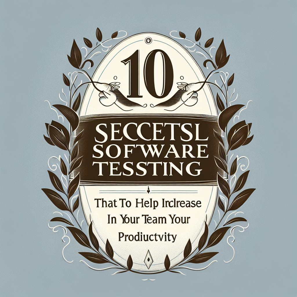 10 секретов успешного тестирования программного обеспечения, которые помогут увеличить продуктивность вашей команды